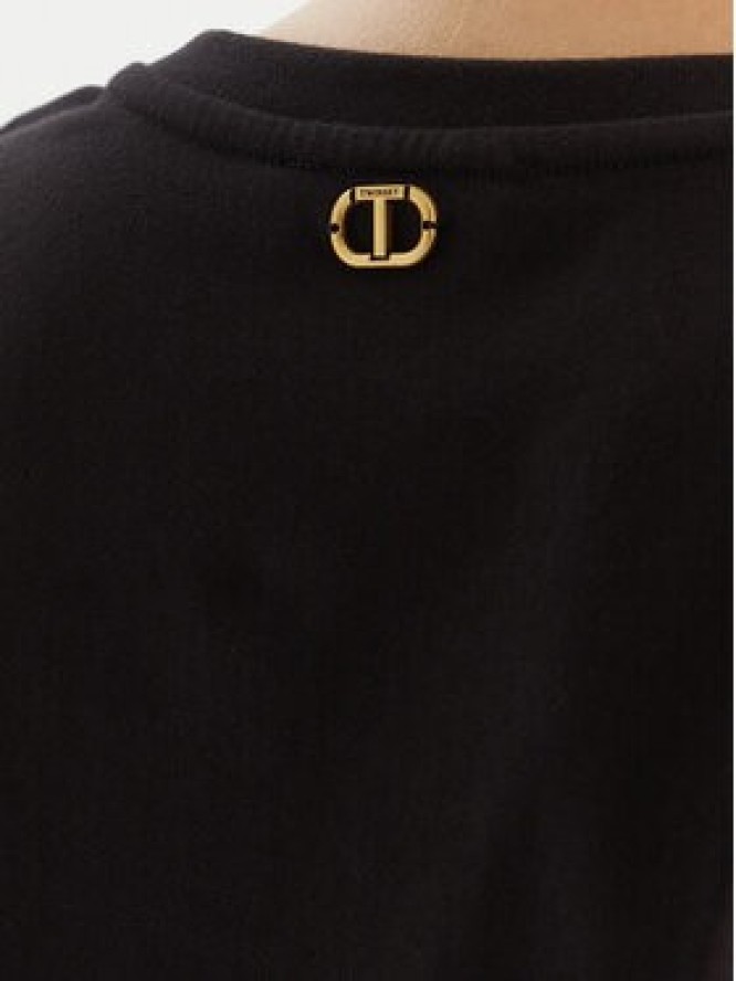 TWINSET T-Shirt 252TT2312 Czarny Regular Fit
