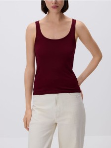 Top z wiskozy - bordowy