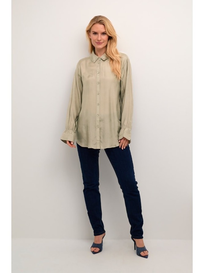 Cream Bluzka koszulowa w kolorze beżowym rozmiar: 42