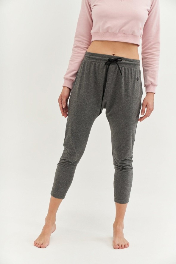 Spodnie do jogi Moonholi Cosmic Cropped Track Pants z obniżonym krokiem