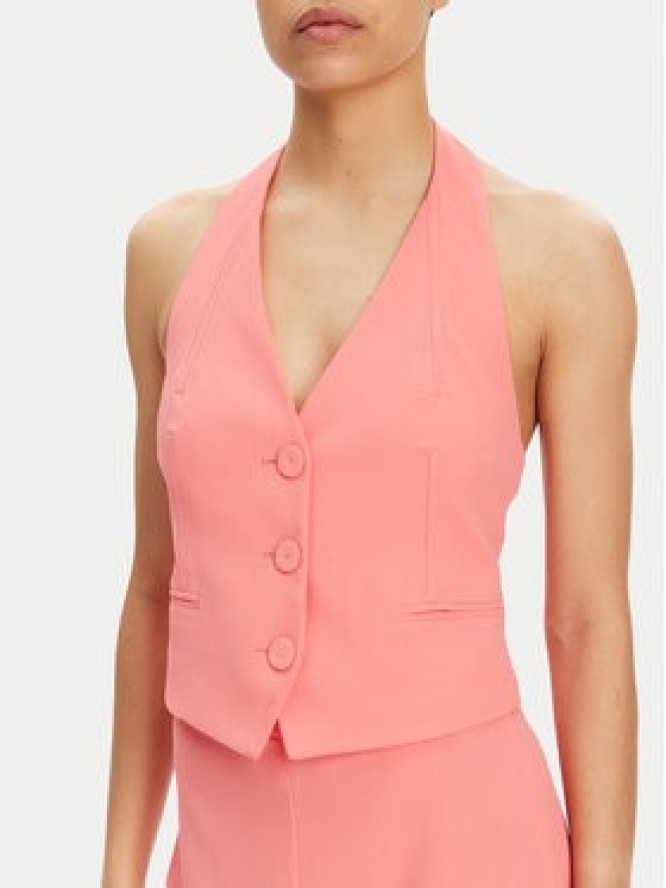 Patrizia Pepe Kamizelka 2C1618 A411 Koralowy Regular Fit