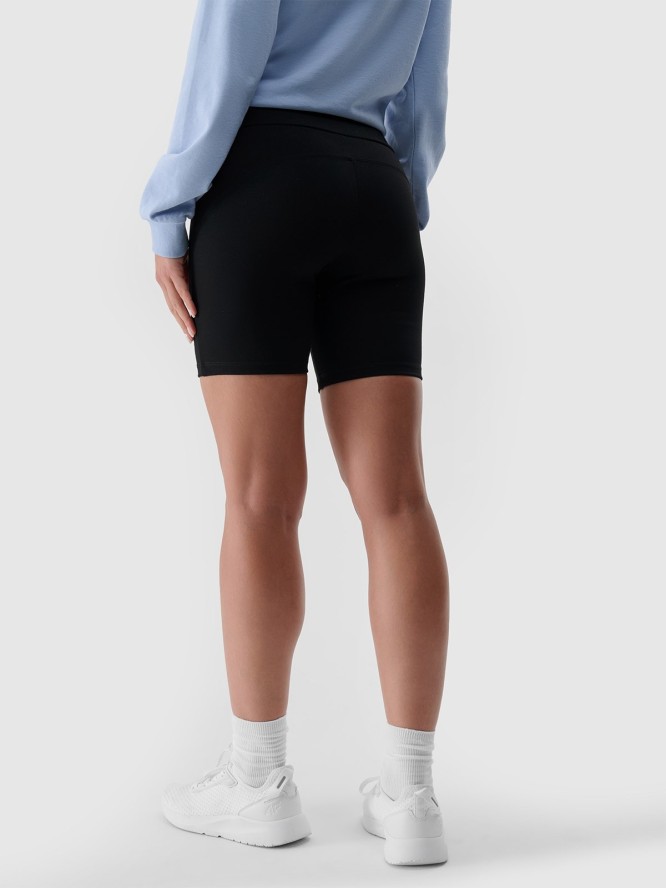 4F Legginsy krótkie damskie - czarne XS