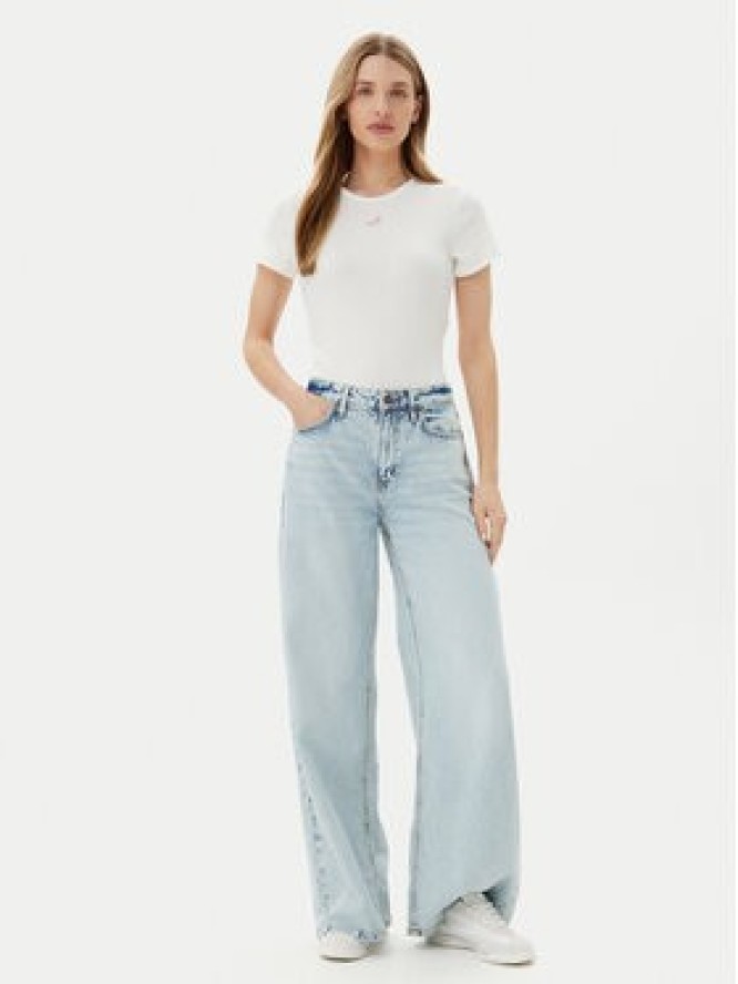 ONLY T-Shirt Daniella 15350554 Biały Slim Fit