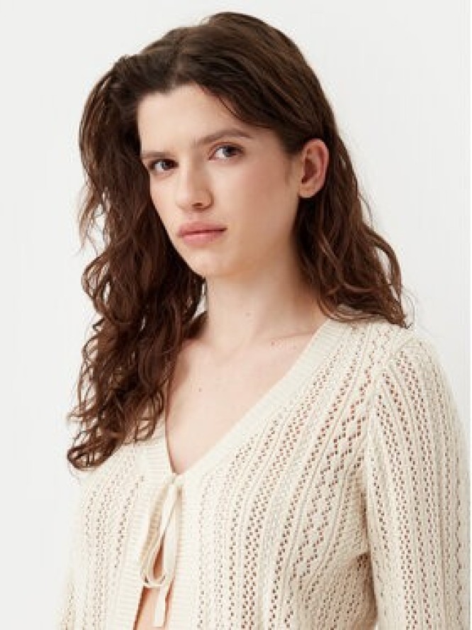 Pieces Kardigan Nuka 17155170 Beżowy Regular Fit