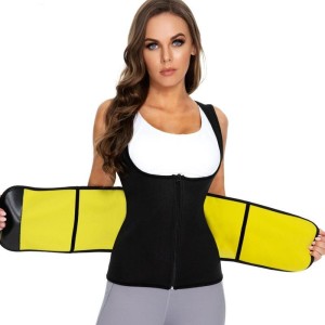 Kamizelka fitness neoprenowa wyszczuplająca damska z paskiem