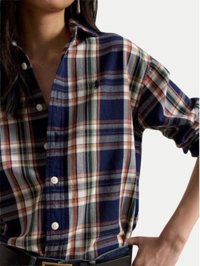Polo Ralph Lauren Koszula 211971515502 Granatowy Relaxed Fit