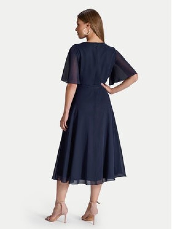 Swing Sukienka koktajlowa 5AI10200 Granatowy Regular Fit