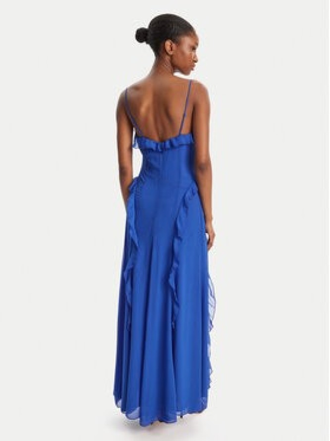 Bardot Sukienka wieczorowa Veris Ruffle 60007DB Niebieski Regular Fit