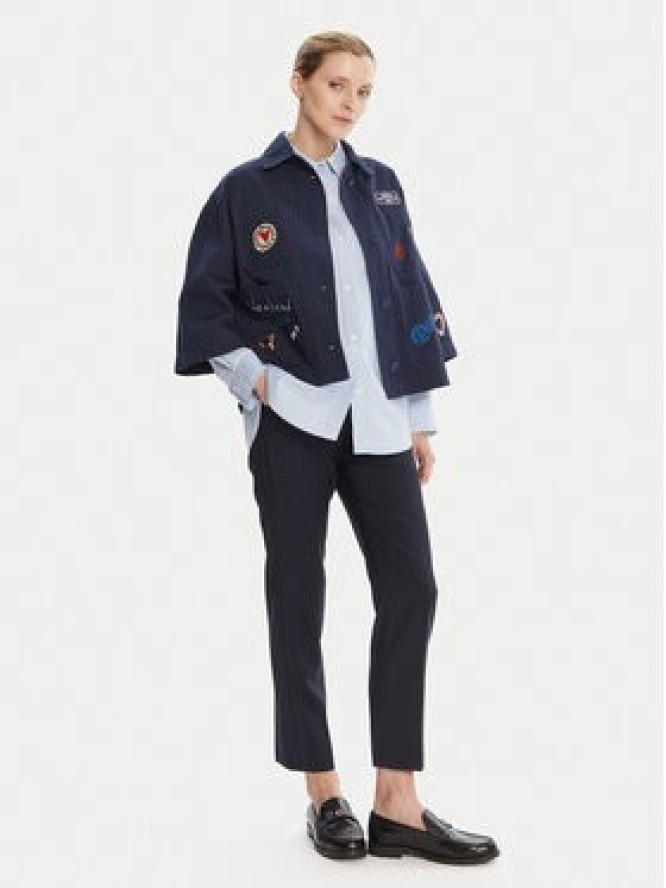 Weekend Max Mara Spodnie materiałowe Canon 2525136171 Granatowy Slim Fit