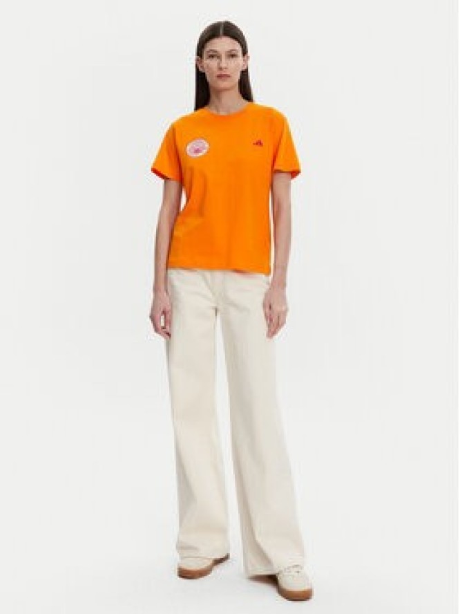 adidas T-Shirt FARM Graphic JD6293 Pomarańczowy Regular Fit