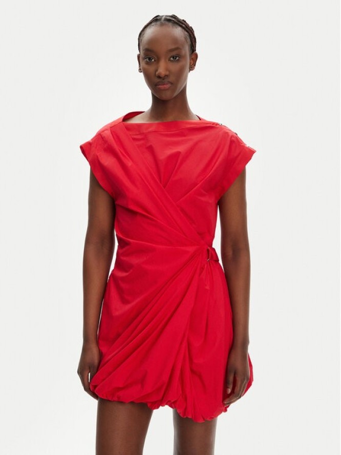 PINKO Sukienka koktajlowa Elliot 105215 A2LD Czerwony Regular Fit