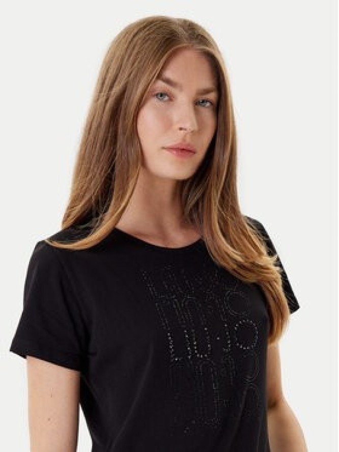 Liu Jo Sport T-Shirt TF5166 JS003 Czarny Regular Fit