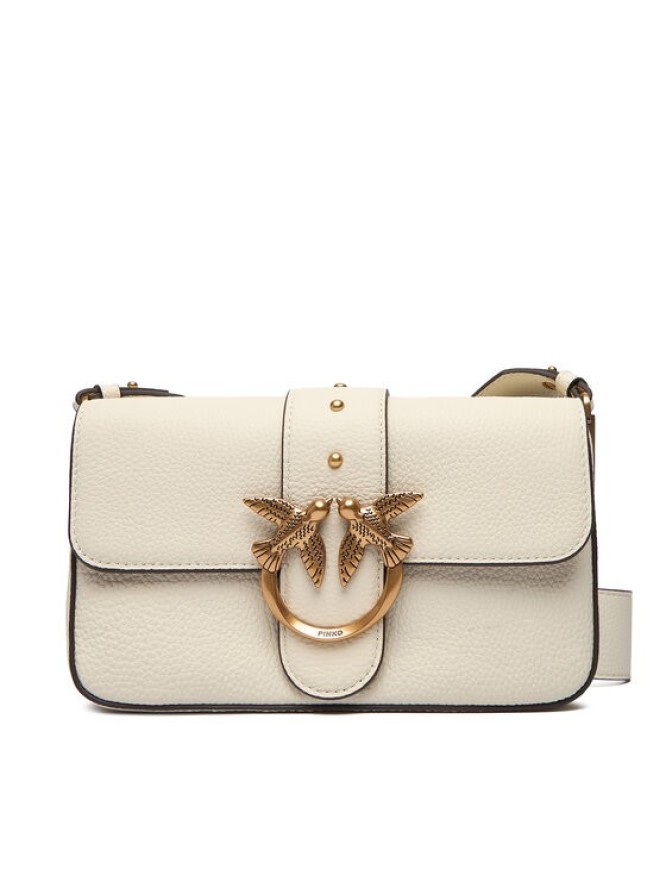 PINKO Torebka Love One Mini Slouchy Fl Al 25-26 104340 A2OX Écru