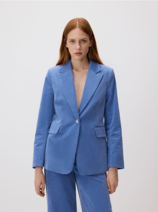 Sztruksowa marynarka - jasnoniebieski