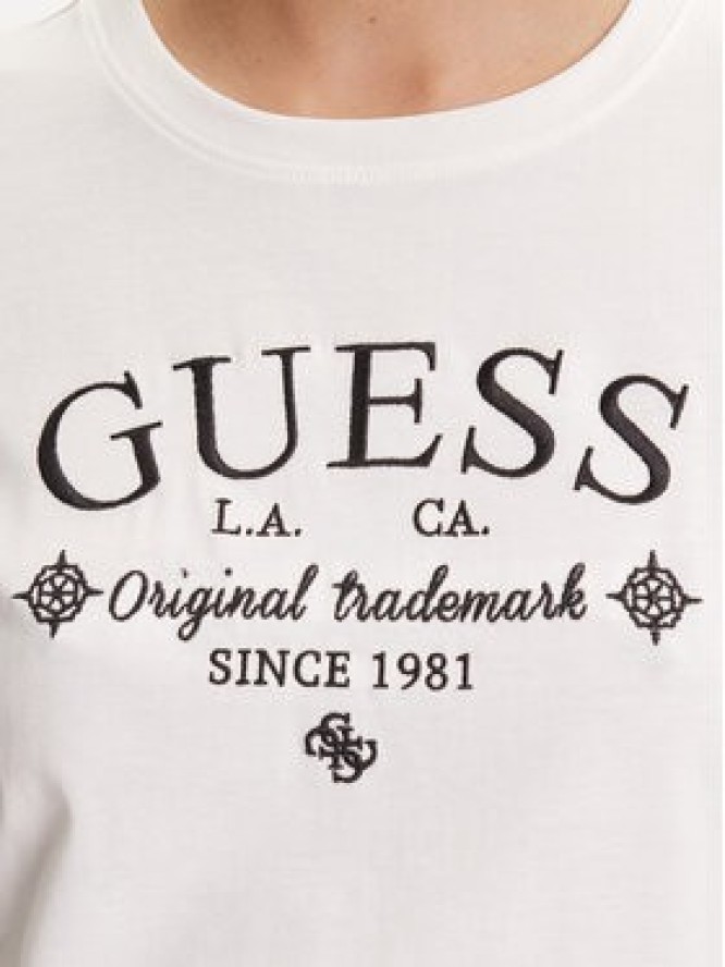 Guess T-Shirt V5YI03 I3Z14 Biały Regular Fit