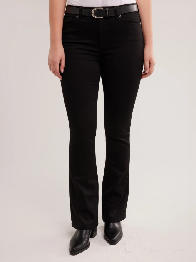 Jeansy damskie czarne Adela Bootcut 908