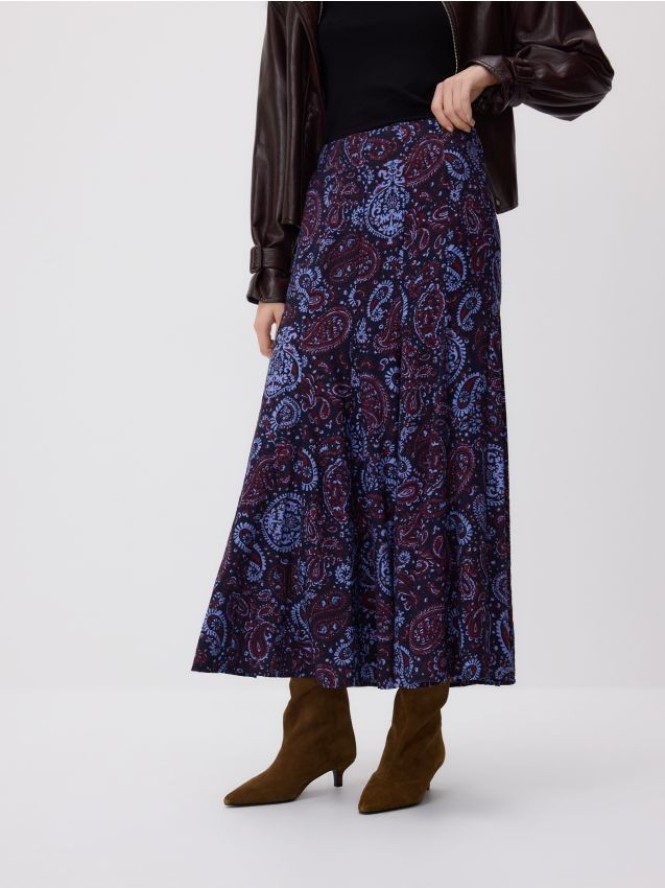 Spódnica w autorski wzór - wielobarwny