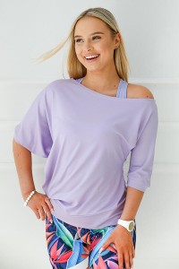 Luźna bluzka damska 2skin Spontanic lila