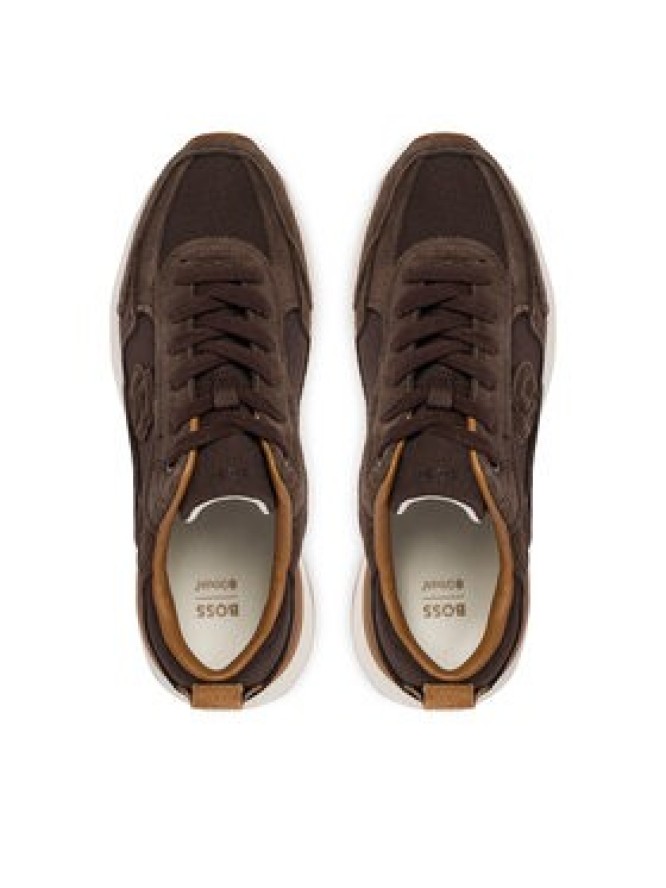 BOSS Sneakersy B Icon Runn 50563381 Brązowy