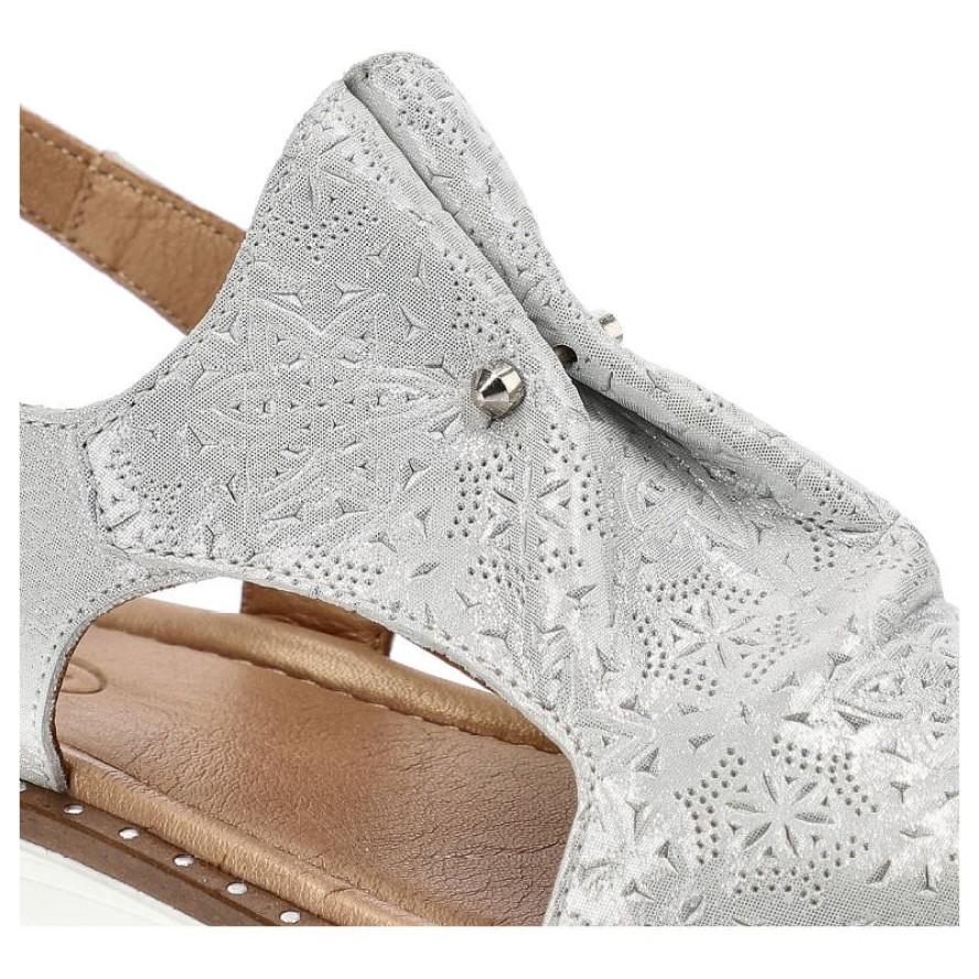 Białe Sandały Lanqier Wygodne Buty Damskie