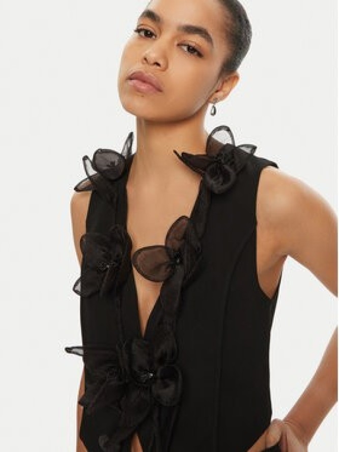 ROTATE Kamizelka 113589 Czarny Regular Fit