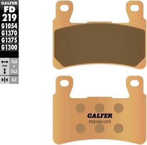 Klocki hamulcowe GALFER FD219 z metalu spiekanego