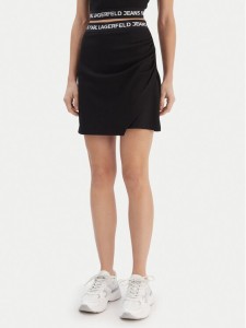 Karl Lagerfeld Jeans Spódnica mini B1W12022 Czarny Regular Fit
