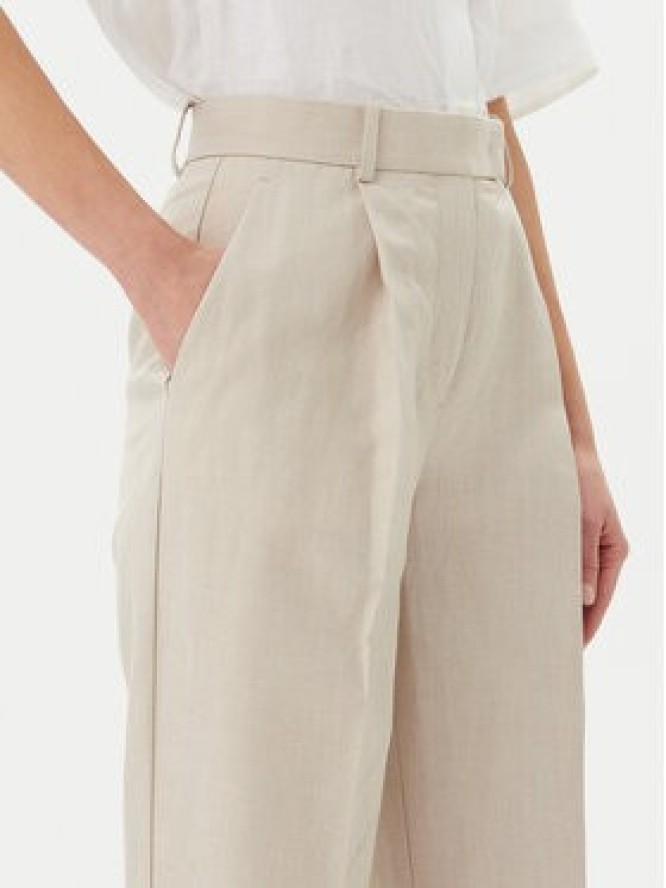 Tommy Hilfiger Spodnie materiałowe WW0WW45461 Beżowy Tapered Fit