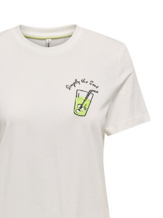 ONLY T-Shirt Kita 15349150 Biały Regular Fit