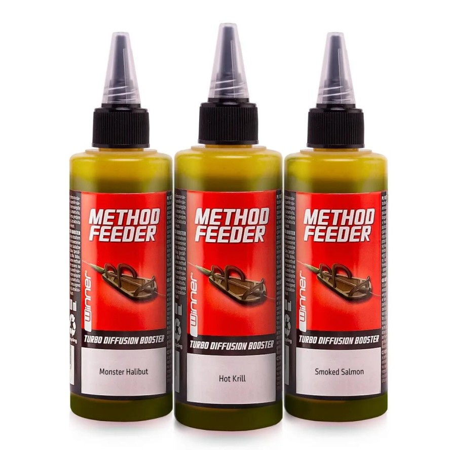 Booster do przynęt Method/Feeder Diffusion Turbo 100ml – Zestaw 3 sztuki Rybny M
