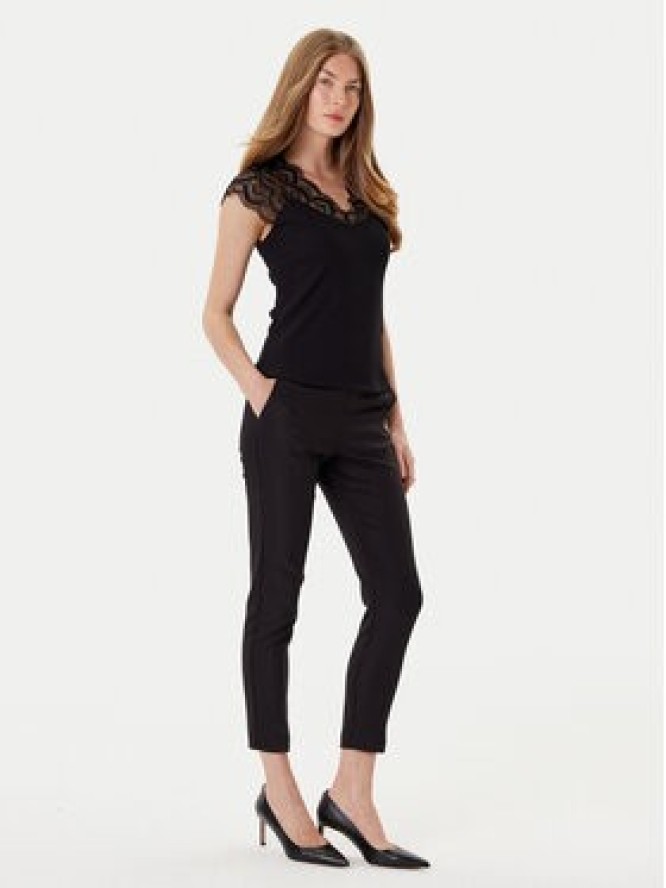 Morgan Spodnie materiałowe 211-PROSY.F Czarny Slim Fit