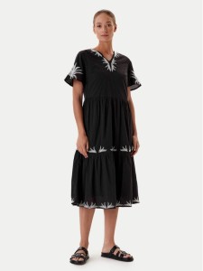 Tatuum Sukienka letnia Ayo T2509.202 Czarny Relaxed Fit