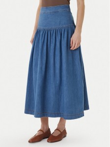 ONLY Spódnica jeansowa Sevigny 15364687 Niebieski Regular Fit