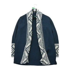 Second life - Damski sweter rozpinany w kolorze granatowym - Stan bardzo dobry