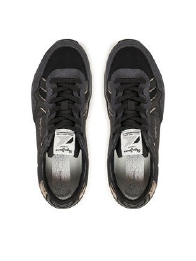 Pepe Jeans Sneakersy Brit Mirror W PLS400004 Czarny