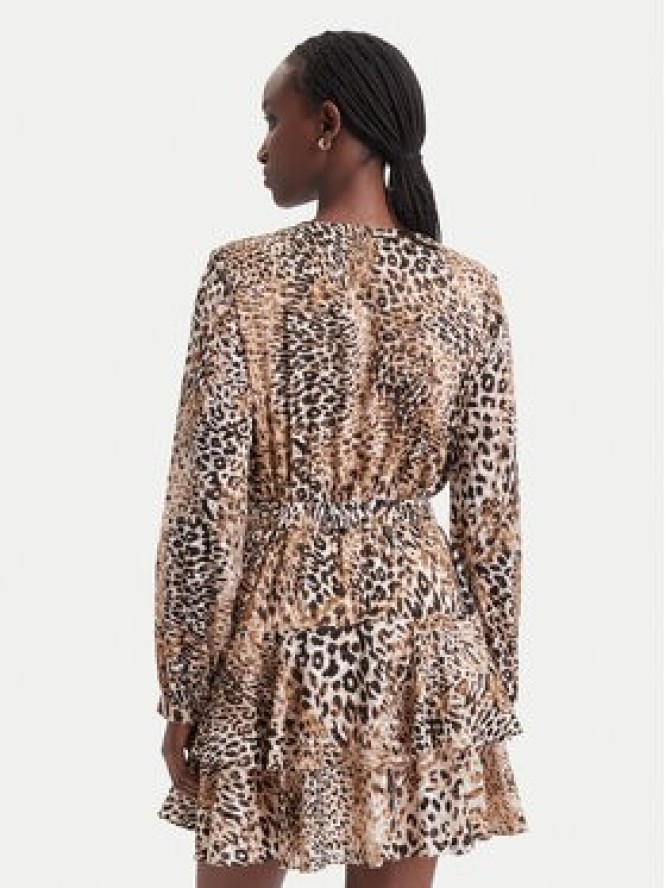 Guess Sukienka codzienna W6BK42 W4225 Brązowy Slim Fit