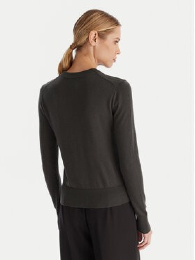 Calvin Klein Sweter LV044D370G Szary Regular Fit