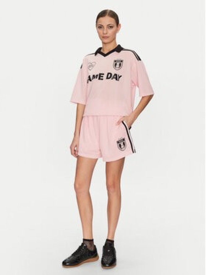 HUGO Szorty materiałowe 50537439 Różowy Regular Fit