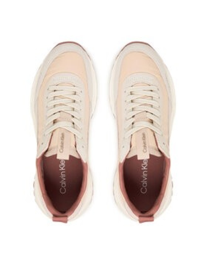 Calvin Klein Sneakersy Hike Runner Mg Nylon Mix YW0YW02075 Różowy