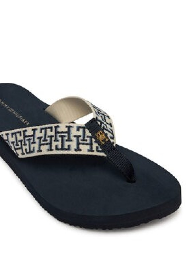Tommy Hilfiger Japonki Th Corporate Sandal FW0FW09610 Granatowy