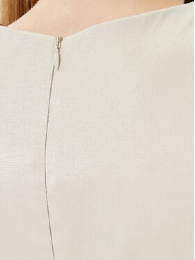 Rinascimento Sukienka koktajlowa CFC0125066003 Beżowy Regular Fit