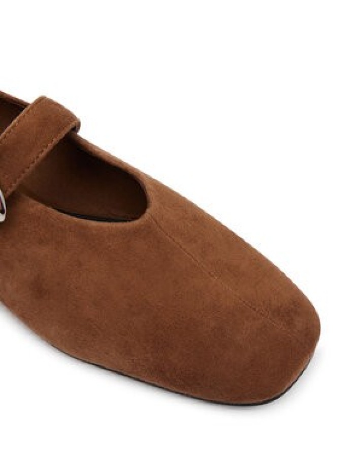 Tommy Jeans Baleriny Tjw Ballerina Suede EN0EN03067 Brązowy
