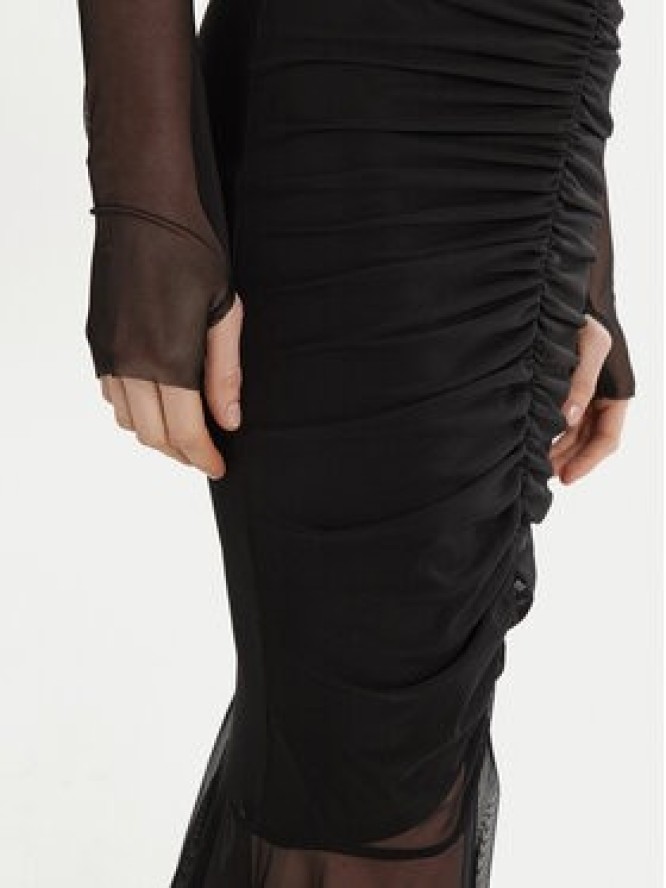 NORMA KAMALI Sukienka wieczorowa ST324PPMG08001 Czarny Slim Fit