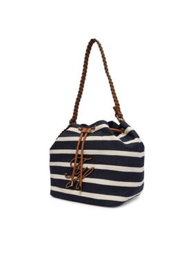 Tommy Hilfiger Torebka Th Elev Summer Bucket Stripe AW0AW18401 Granatowy