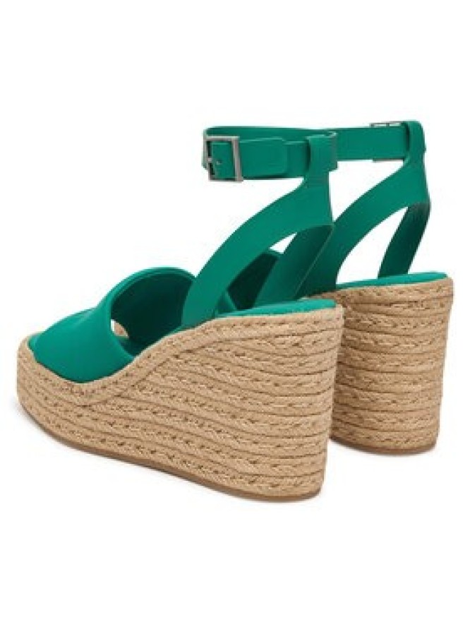 Calvin Klein Espadryle Wedge Espad 70 Neopr Mg HW0HW03014 Zielony