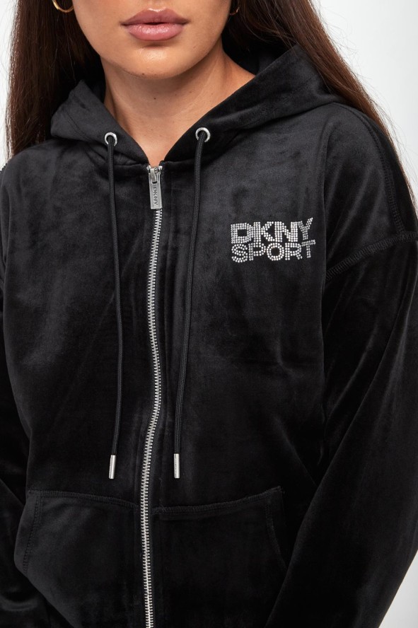 Bluza damska welurowa DKNY