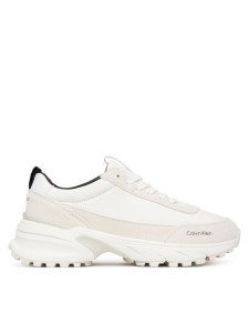 Calvin Klein Sneakersy Hike Runner Mg Nylon Mix YW0YW02075 Biały