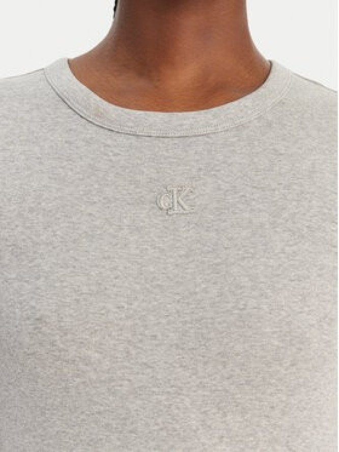 Calvin Klein Jeans Sukienka codzienna LV047D217G Szary Slim Fit