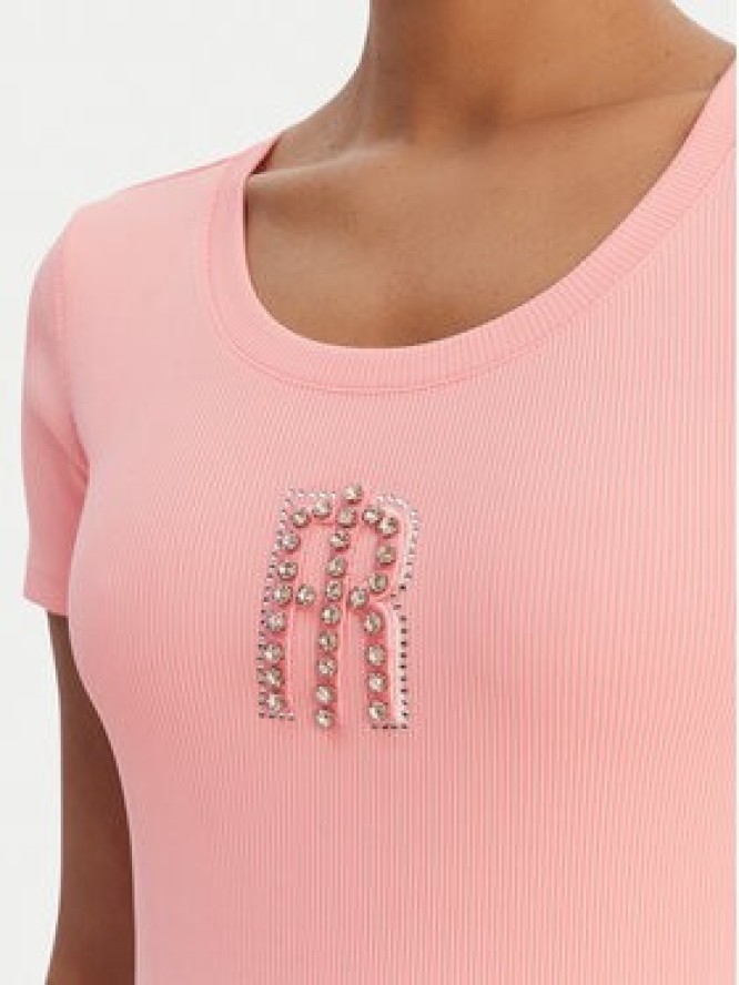 Fracomina T-Shirt FP26ST3001J42701 Koralowy Slim Fit