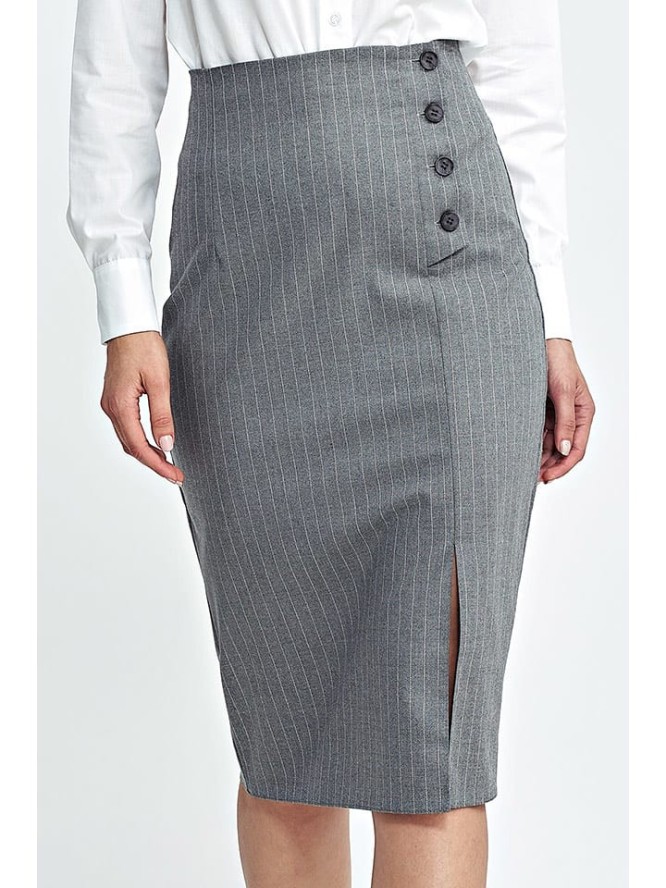 Nife Spódnica w kolorze szarym rozmiar: 40